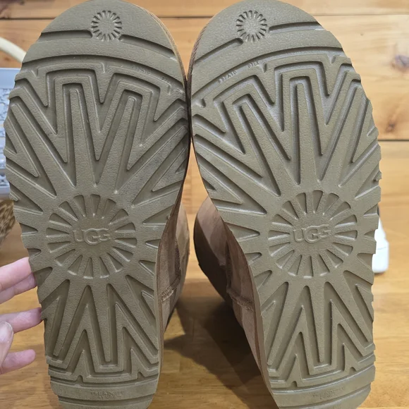 UGG Tan Suede Classic Boots - Picture 3 of 6
